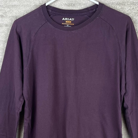 Ariat Rebar Cotton Strong Brand Flag Long Sleeve T-Shirt Small - Picture 2 of 11